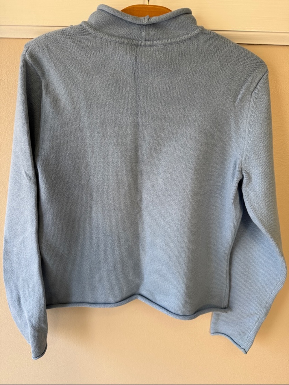 Bundle of Three Knit Sweaters - Gray, Light Blue, Camel - Picture 10 of 11
